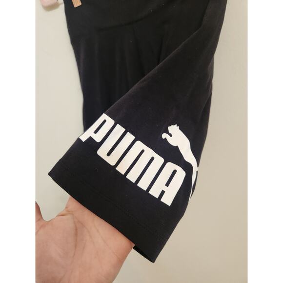 NWT Puma Women's Bike Shorts Black White Logo XS - Picture 5 of 7